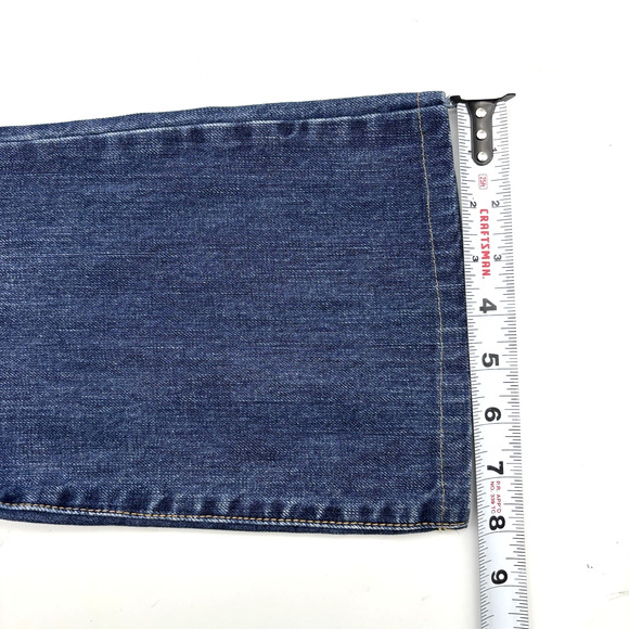 2016 Abercrombie & Fitch EMMA Medium Wash Distressed Bootcut Denim Jeans 31x29" - Picture 12 of 15